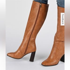 NWB Gorgeous Cognac Boots.